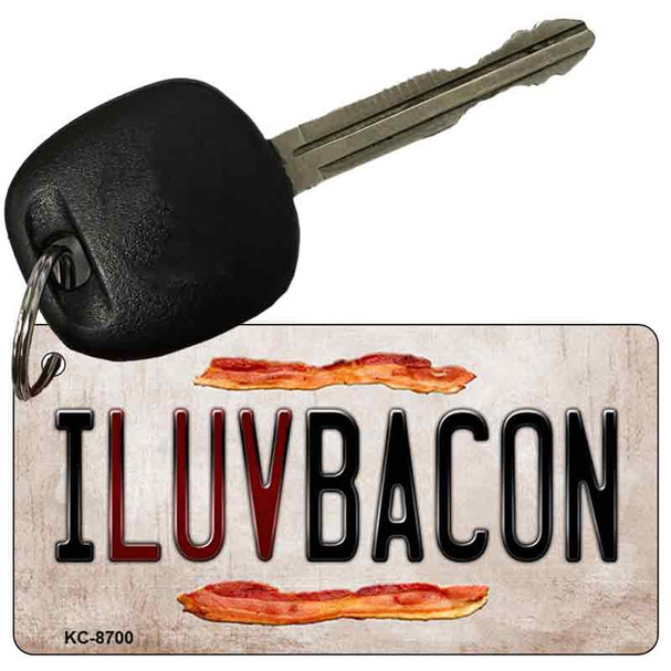 I Luv Bacon Wholesale Novelty Key Chain