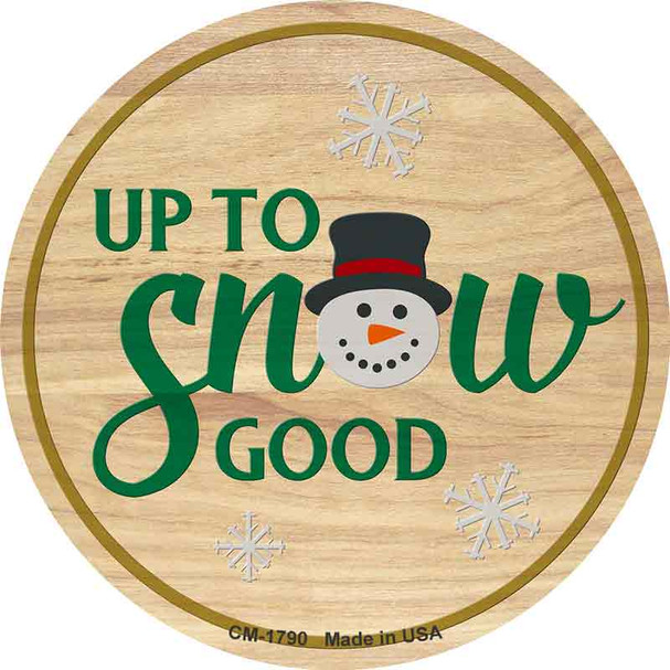 Up To Snow Good Wholesale Novelty Circle Coaster Set of 4 CC-1790