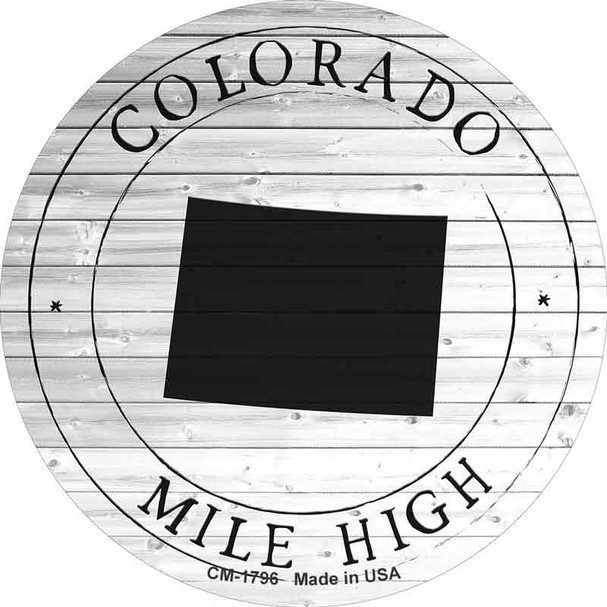 Colorado Mile High Wholesale Novelty Circle Coaster Set of 4 CC-1796