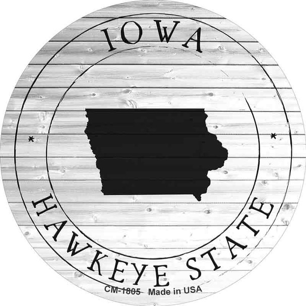 Iowa Hawkeye State Wholesale Novelty Circle Coaster Set of 4 CC-1805