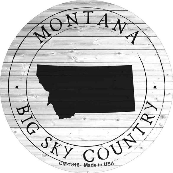 Montana Big Sky Country Wholesale Novelty Circle Coaster Set of 4 CC-1816