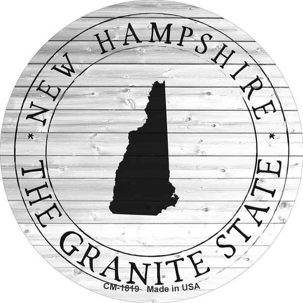 New Hampshire Granite State Wholesale Novelty Circle Coaster Set of 4 CC-1819