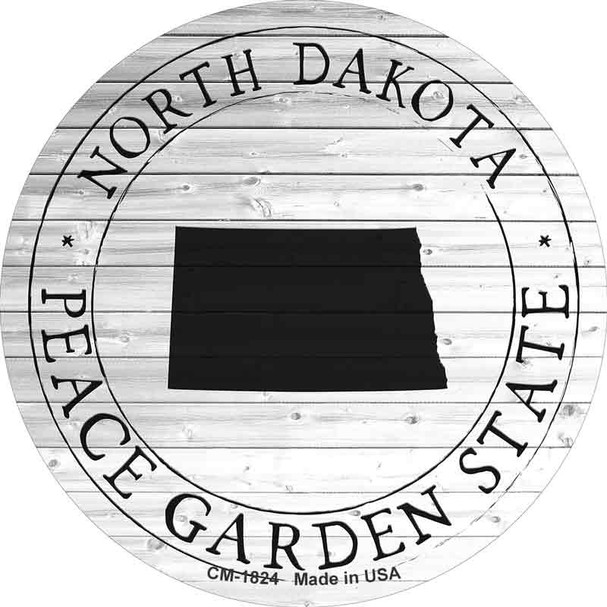 North Dakota Peace Garden State Wholesale Novelty Circle Coaster Set of 4 CC-1824