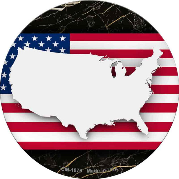 America Silhouette Wholesale Novelty Circle Coaster Set of 4 CC-1876