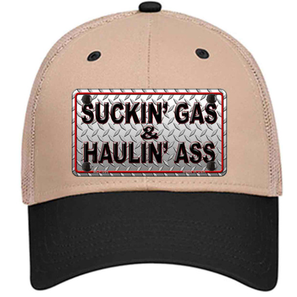 Suckin Gas and Haulin Ass Wholesale Novelty License Plate Hat