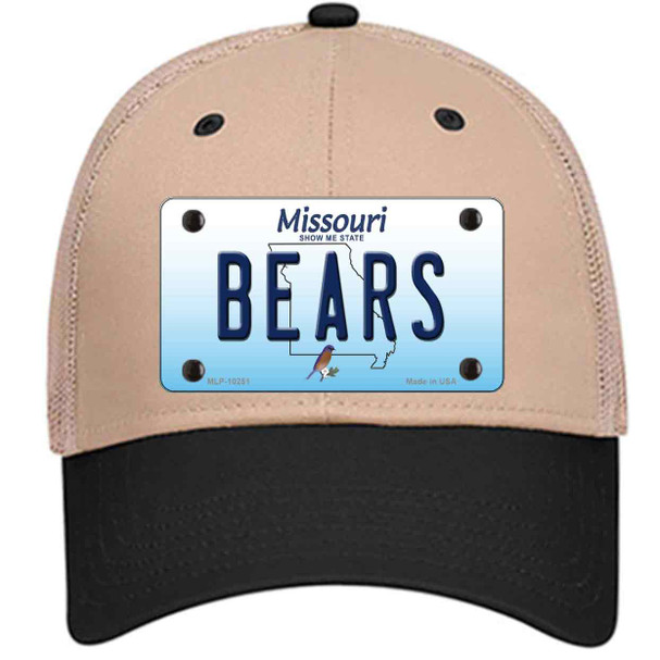 Bears Missouri Wholesale Novelty License Plate Hat