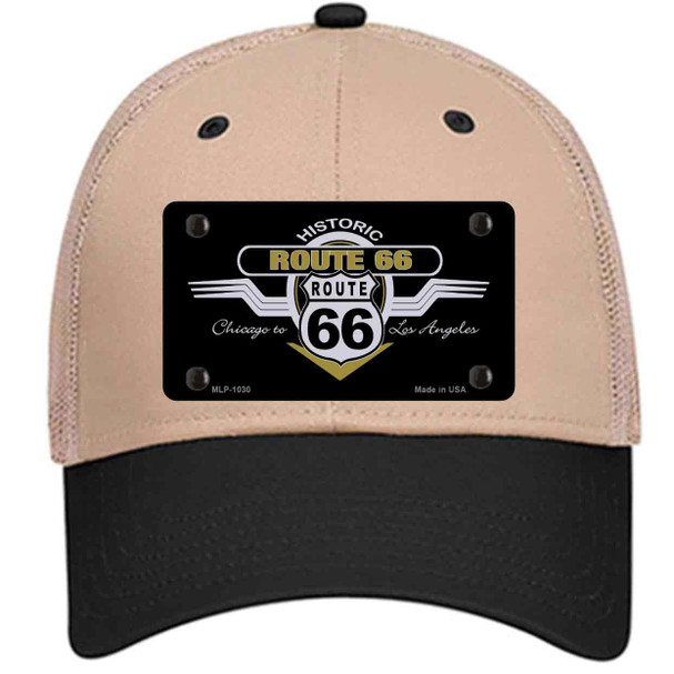 Route 66 Shield Wings Wholesale Novelty License Plate Hat