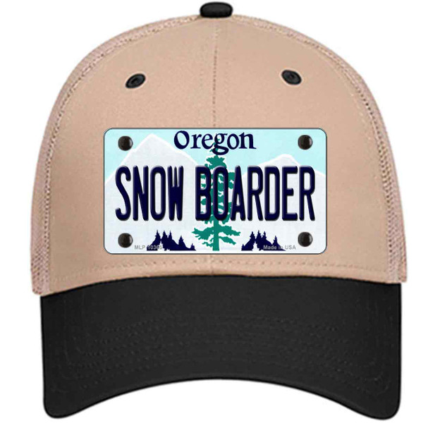 Snow Boarder Oregon Wholesale Novelty License Plate Hat