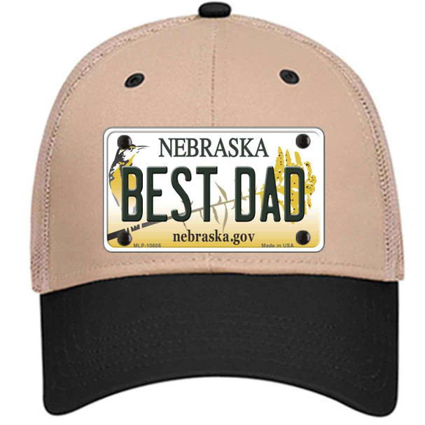 Best Dad Nebraska Wholesale Novelty License Plate Hat