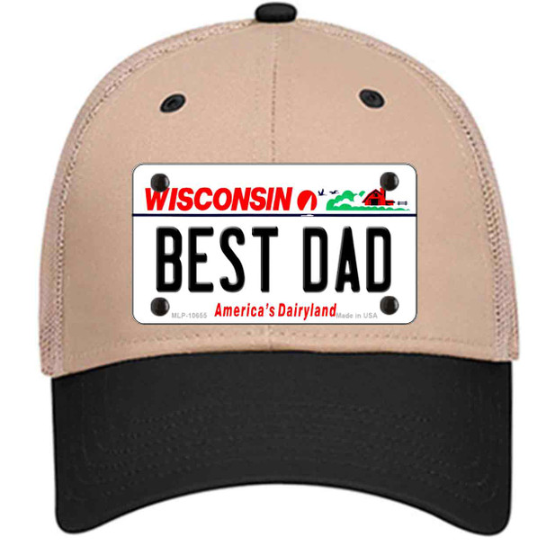 Best Dad Wisconsin Wholesale Novelty License Plate Hat