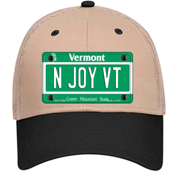 N Joy VT Vermont Wholesale Novelty License Plate Hat
