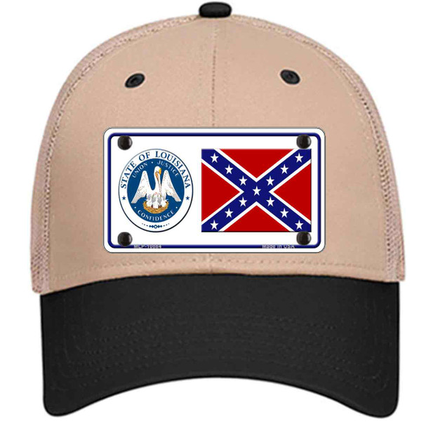Confederate Flag Louisiana Seal Wholesale Novelty License Plate Hat
