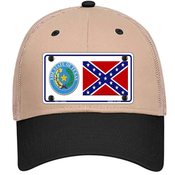 Confederate Flag Texas Seal Wholesale Novelty License Plate Hat