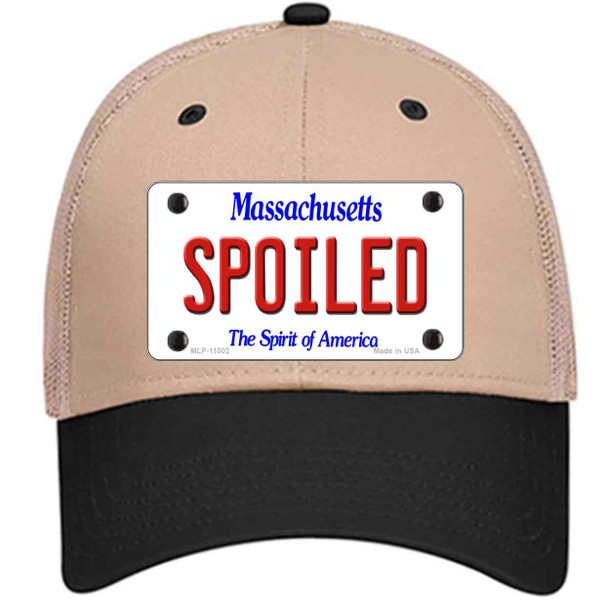 Spoiled Massachusetts Wholesale Novelty License Plate Hat