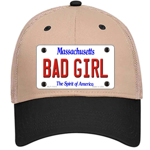 Bad Girl Massachusetts Wholesale Novelty License Plate Hat