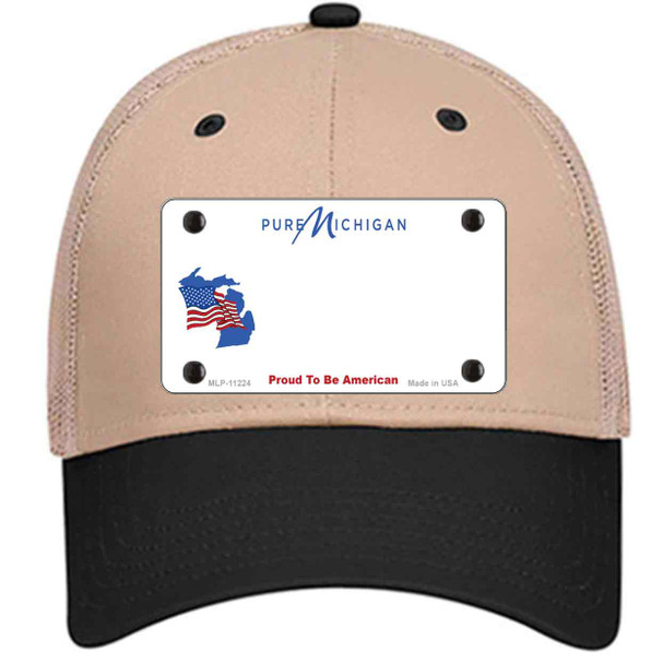 Pure Michigan Proud To Be American Wholesale Novelty License Plate Hat
