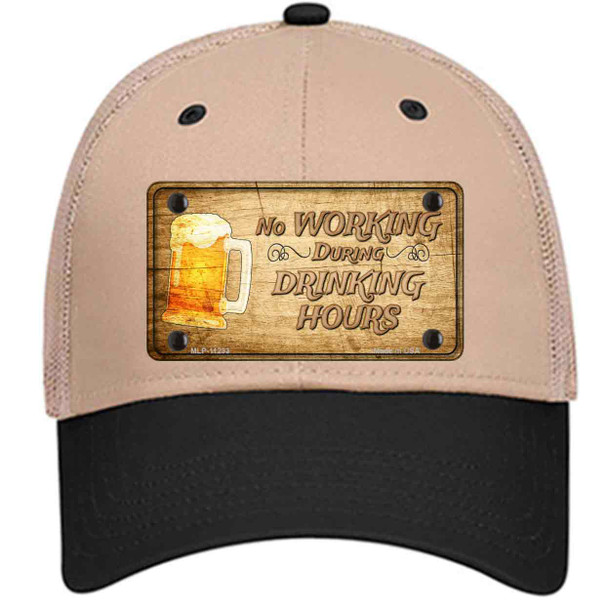 No Working During Drinking Hours Wholesale Novelty License Plate Hat