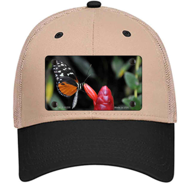 Butterfly On Red Flower Wholesale Novelty License Plate Hat