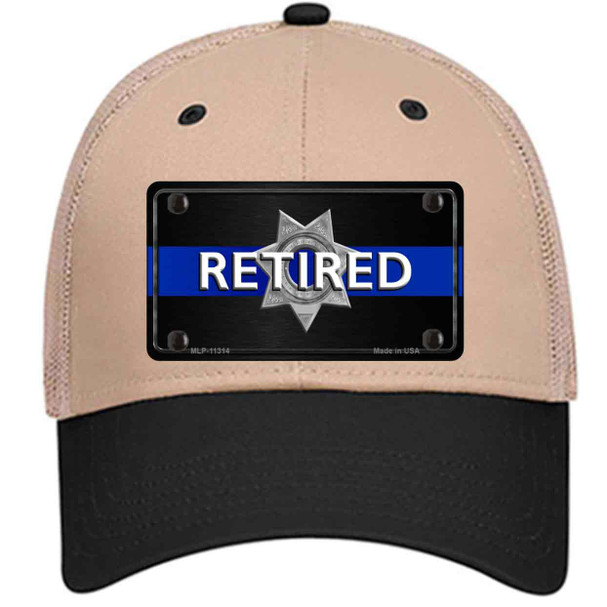 Thin Blue Line Retired Police Wholesale Novelty License Plate Hat
