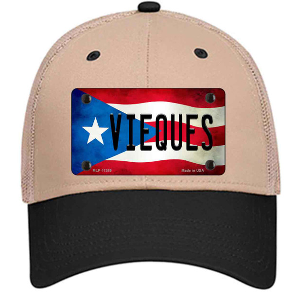Vieques Puerto Rico Flag Wholesale Novelty License Plate Hat