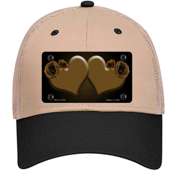 Hearts Over Roses In Brown Wholesale Novelty License Plate Hat