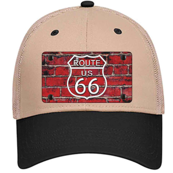 Route 66 Red Brick Wall Wholesale Novelty License Plate Hat