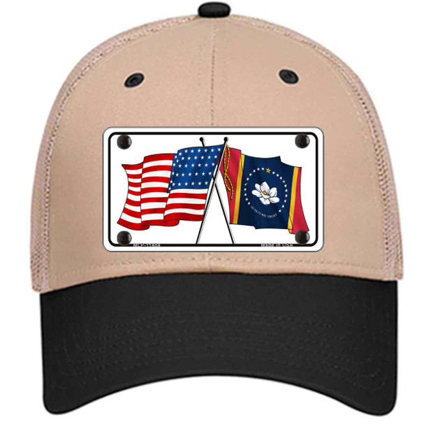 Mississippi Crossed US Flag Wholesale Novelty License Plate Hat