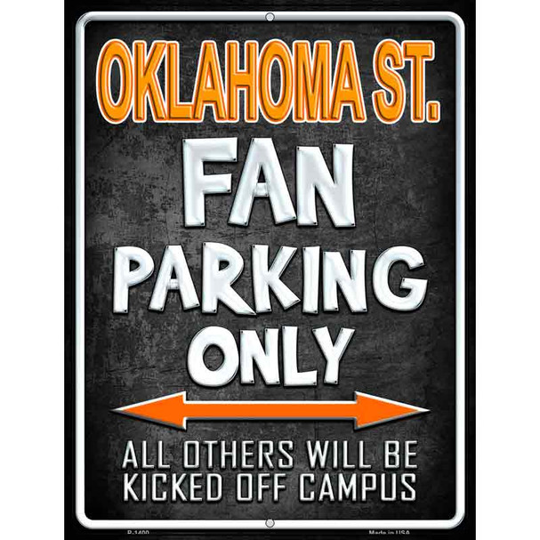 Oklahoma State Wholesale Metal Novelty Parking Sign