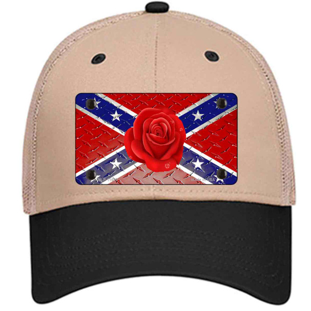 Confederate Flag With Red Rose Wholesale Novelty License Plate Hat