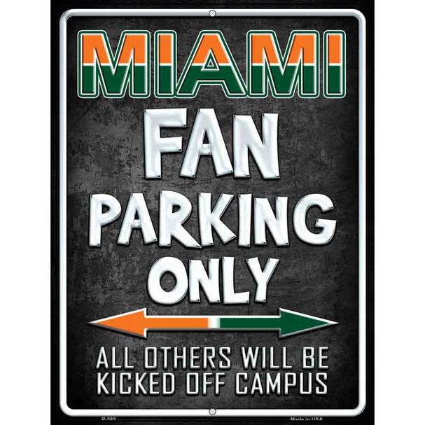 Miami Wholesale Metal Novelty Parking Sign