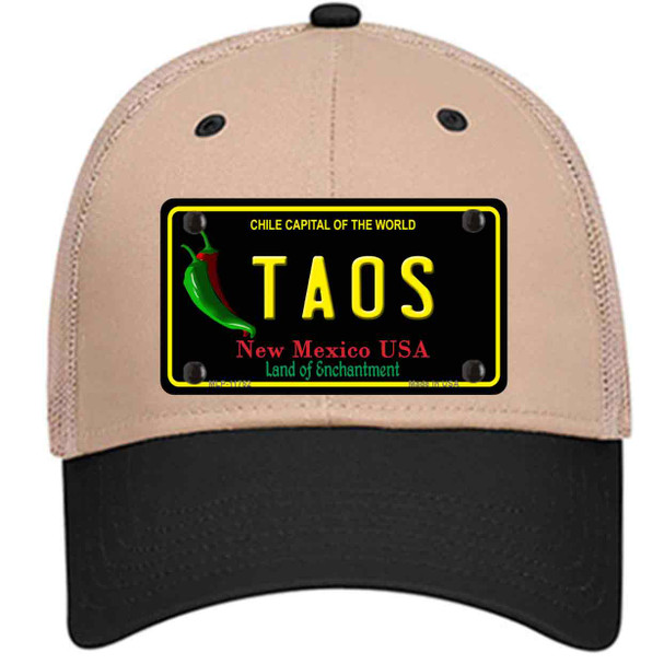 Taos New Mexico Black State Wholesale Novelty License Plate Hat