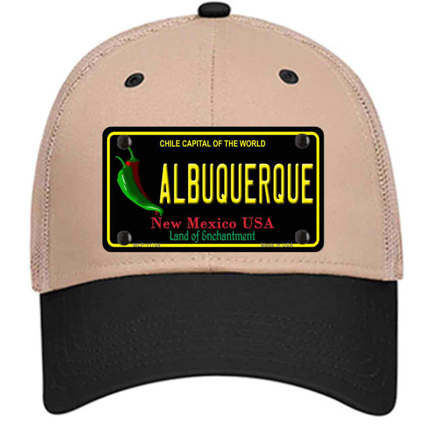Albuquerque New Mexico Black State Wholesale Novelty License Plate Hat