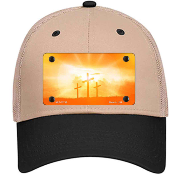 Crosses in the Sun Orange Wholesale Novelty License Plate Hat