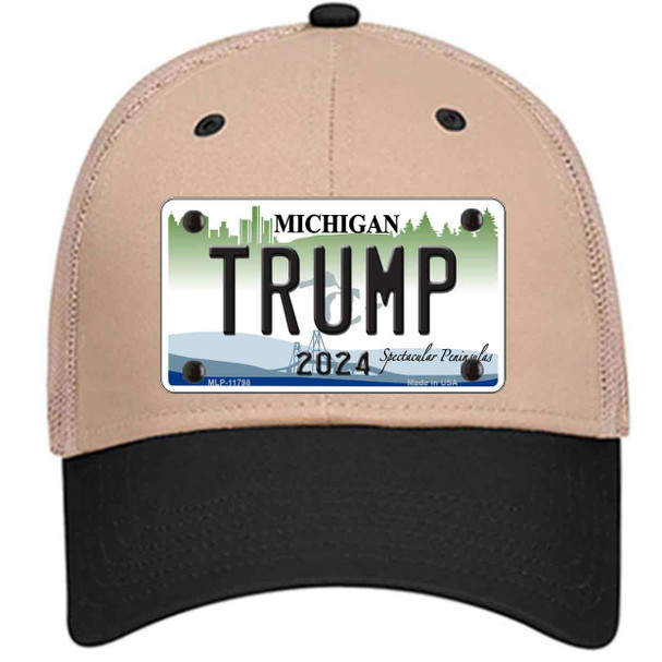Trump 2024 Michigan Background Wholesale Novelty License Plate Hat