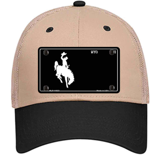Wyoming Black Wholesale Novelty License Plate Hat
