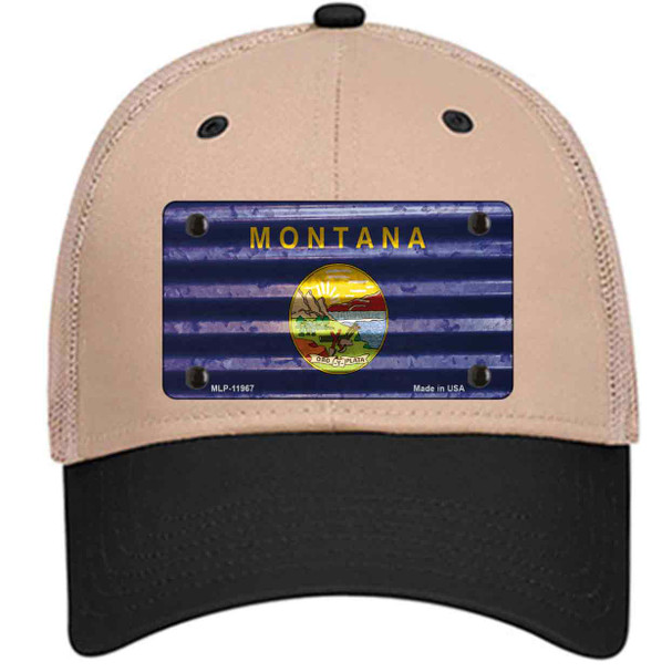Montana Corrugated Flag Wholesale Novelty License Plate Hat
