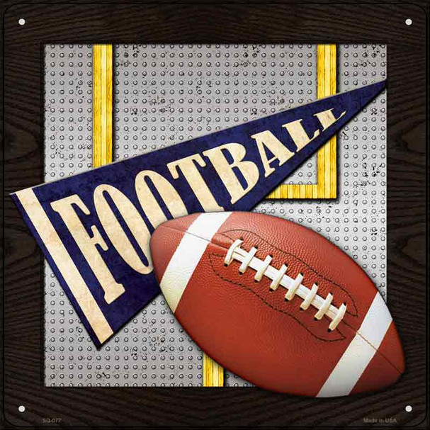Football Wholesale Novelty Metal Square Sign