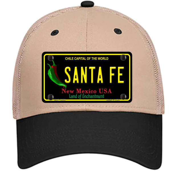 Santa Fe Black New Mexico Wholesale Novelty License Plate Hat