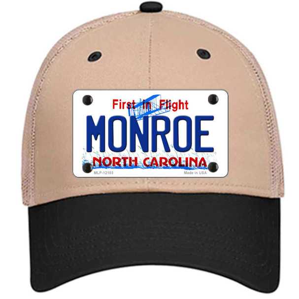 Monroe North Carolina State Wholesale Novelty License Plate Hat