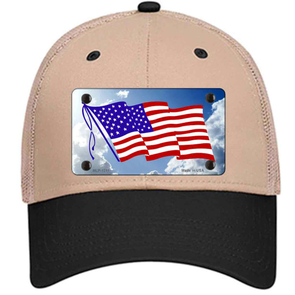 American Flag Cloud Wholesale Novelty License Plate Hat