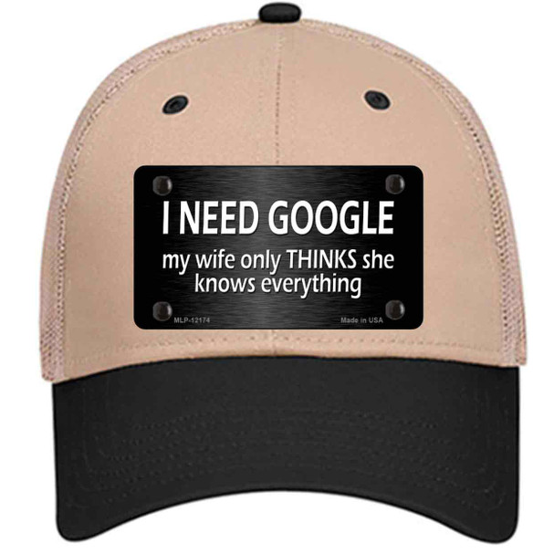 I Need Google Wholesale Novelty License Plate Hat