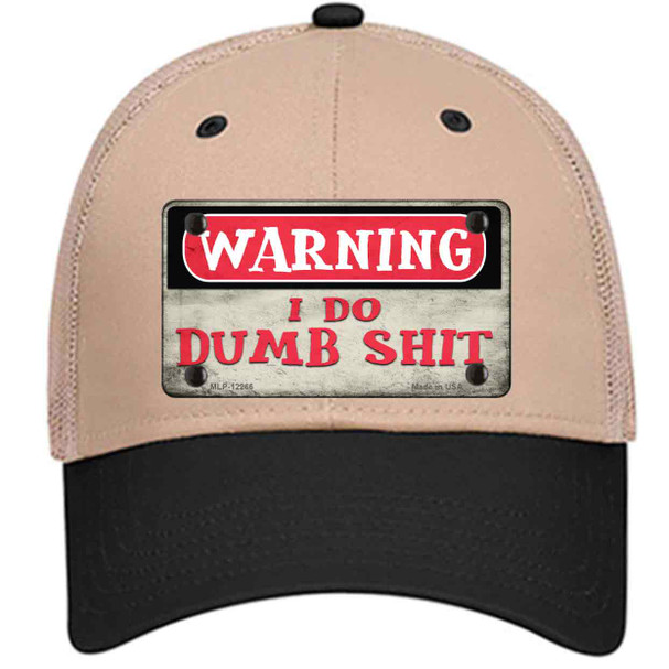 Warning I Do Dumb Shit Wholesale Novelty License Plate Hat