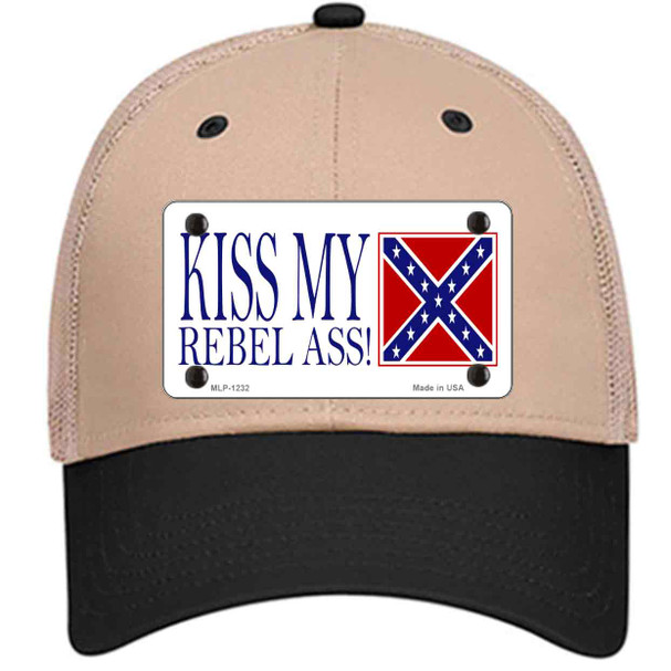 Kiss My Rebel Ass Wholesale Novelty License Plate Hat