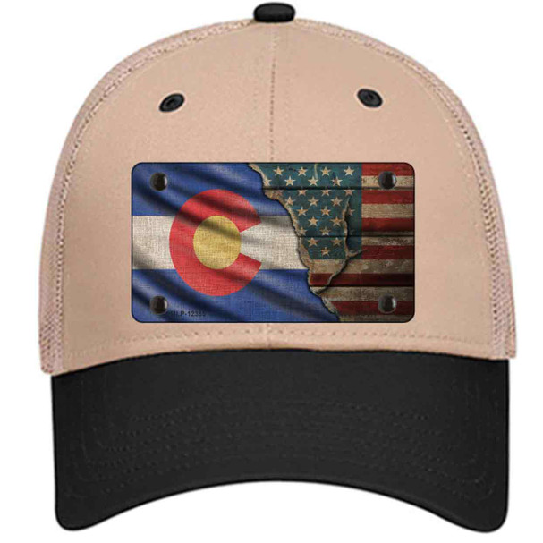 Colorado/American Flag Wholesale Novelty License Plate Hat