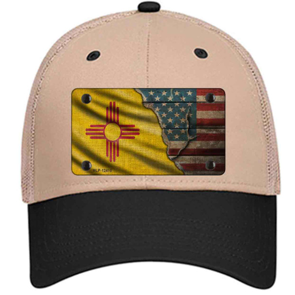 New Mexico/American Flag Wholesale Novelty License Plate Hat