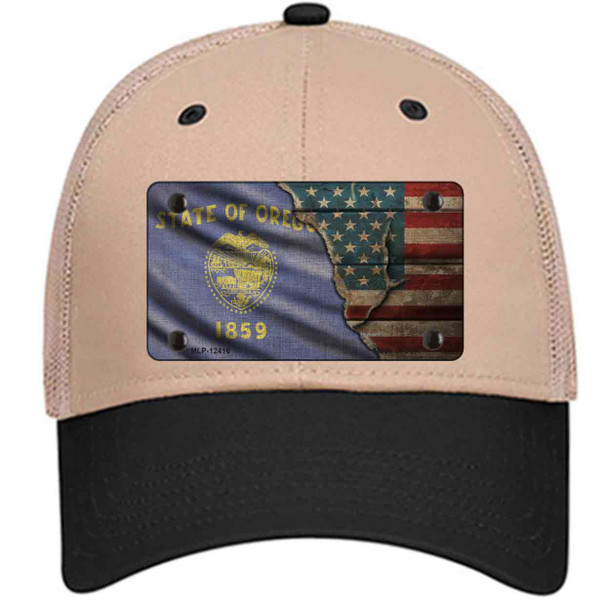 Oregon/American Flag Wholesale Novelty License Plate Hat