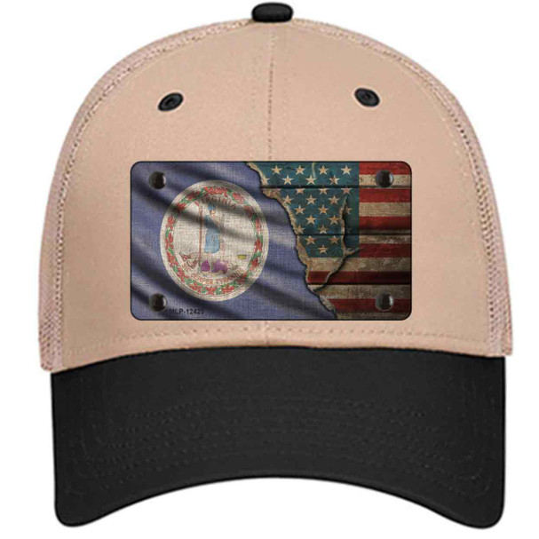 Virginia/American Flag Wholesale Novelty License Plate Hat
