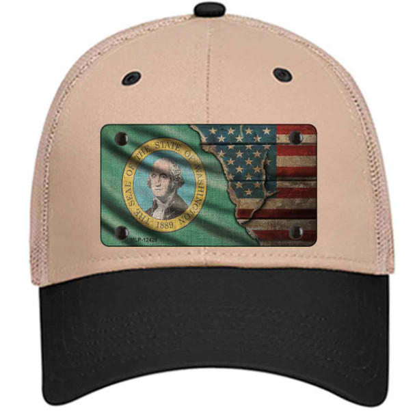 Washington/American Flag Wholesale Novelty License Plate Hat