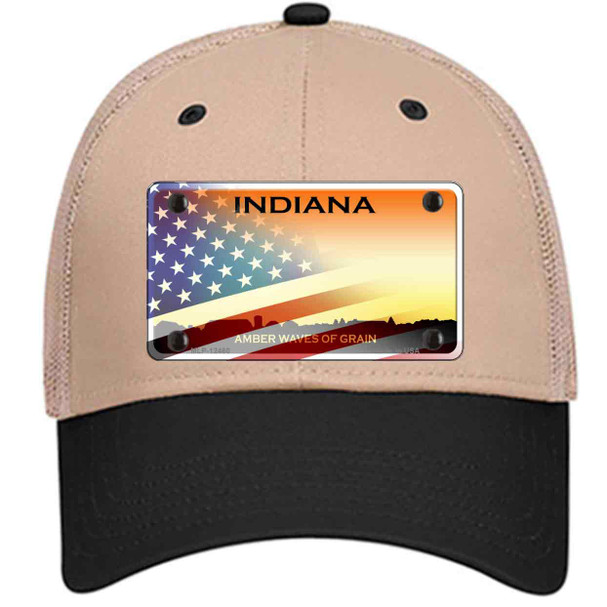 Indiana Amber Waves Plate American Flag Wholesale Novelty License Plate Hat