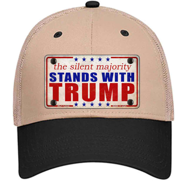 Silent Majority Stands with Trump Wholesale Novelty License Plate Hat